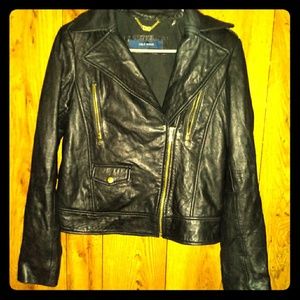 Cole Haan Lamb Skin Leather Jacket for Women